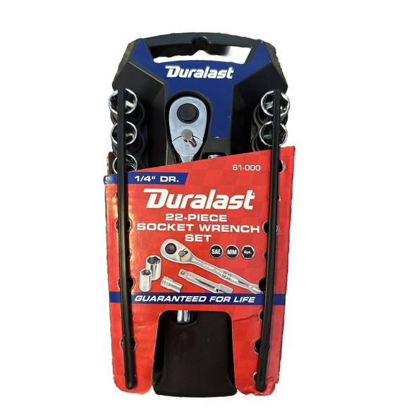 Duralast - 1/4-Inch Drive Ratchet/Socket SAE/METRIC Tool Set 22 Piece - Picture 2 of 3